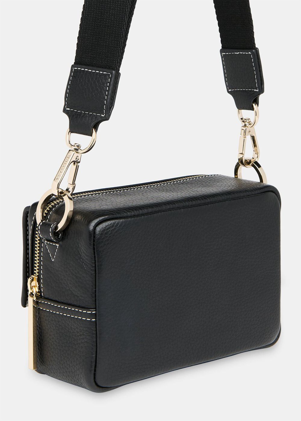 Whistles Bibi Stitch Crossbody Bag Black | US-90327FTXY