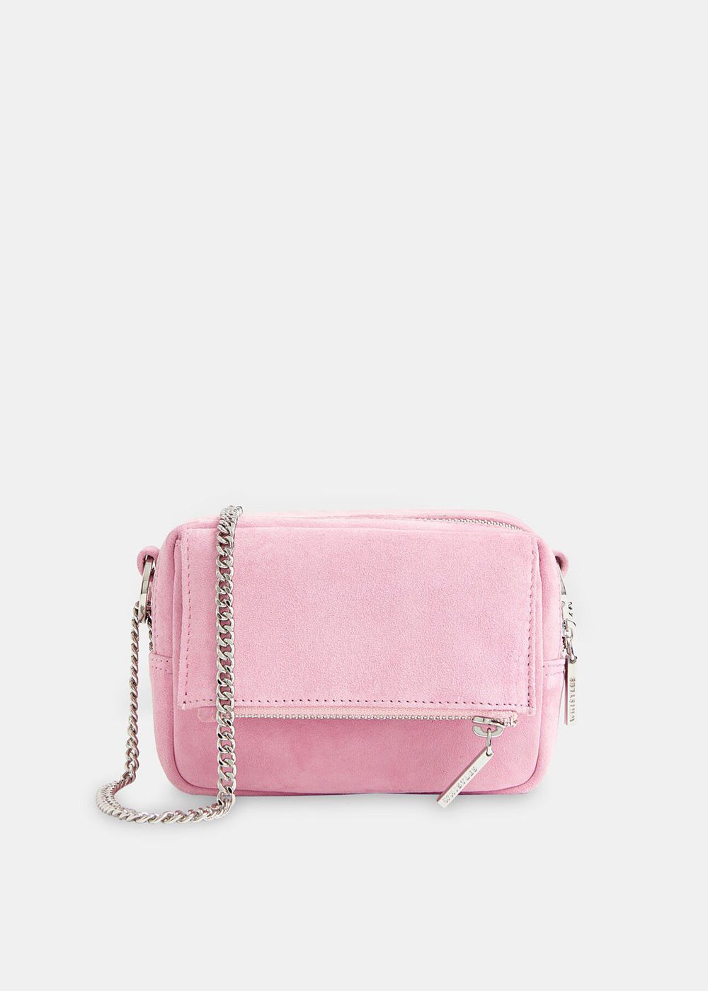 Whistles Bibi Suede Mini Shoulder Bags Pink | US-70291QUYW