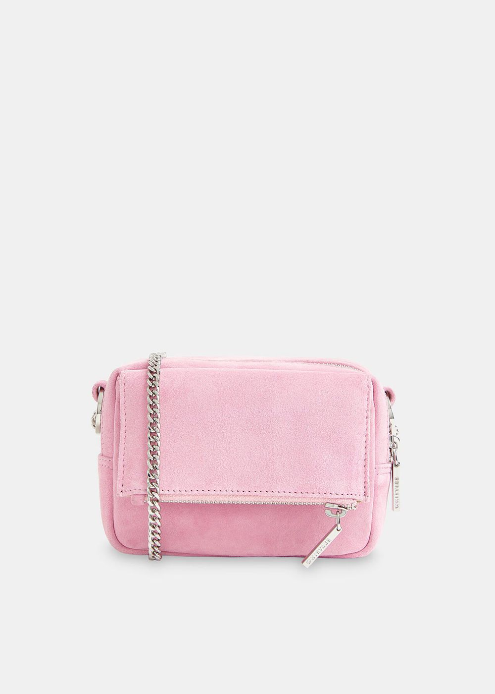 Whistles Bibi Suede Mini Shoulder Bags Pink | US-70291QUYW