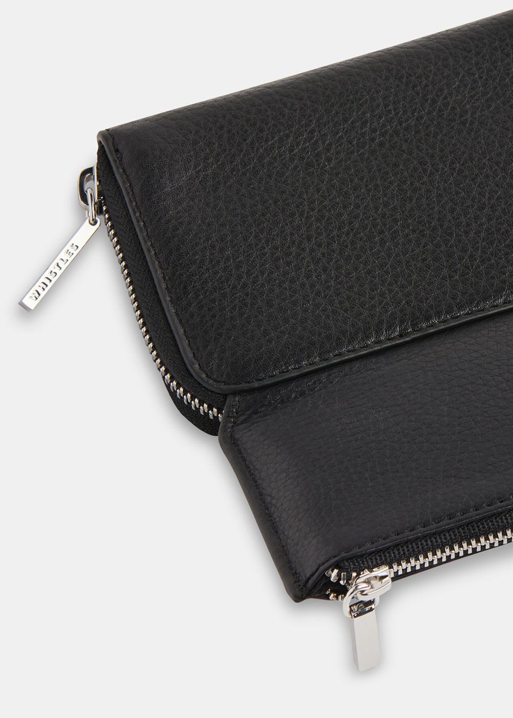 Whistles Bibi Zip Purses Black | US-60519RBAE