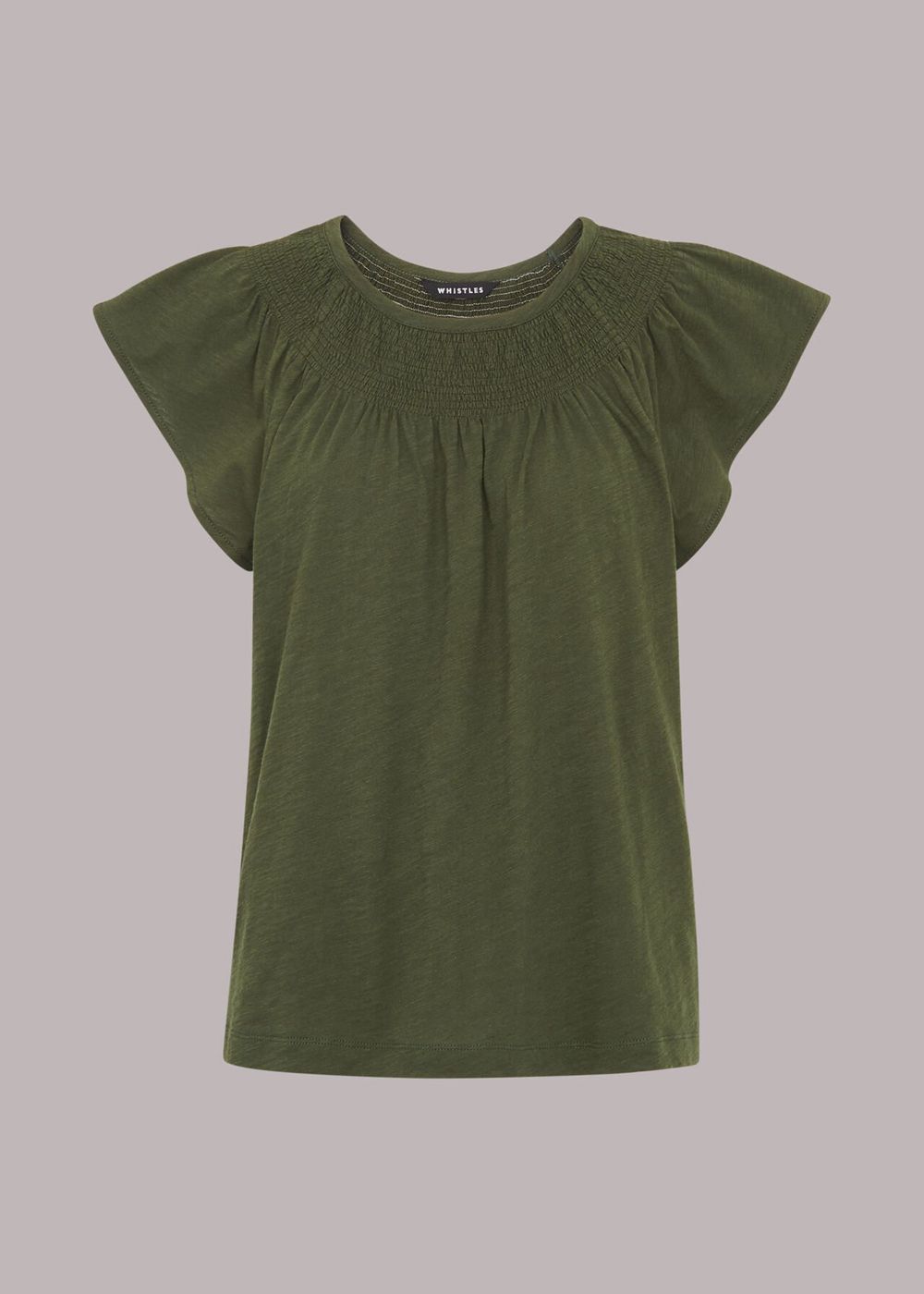 Whistles Blade Top Khaki | US-20456NKZO