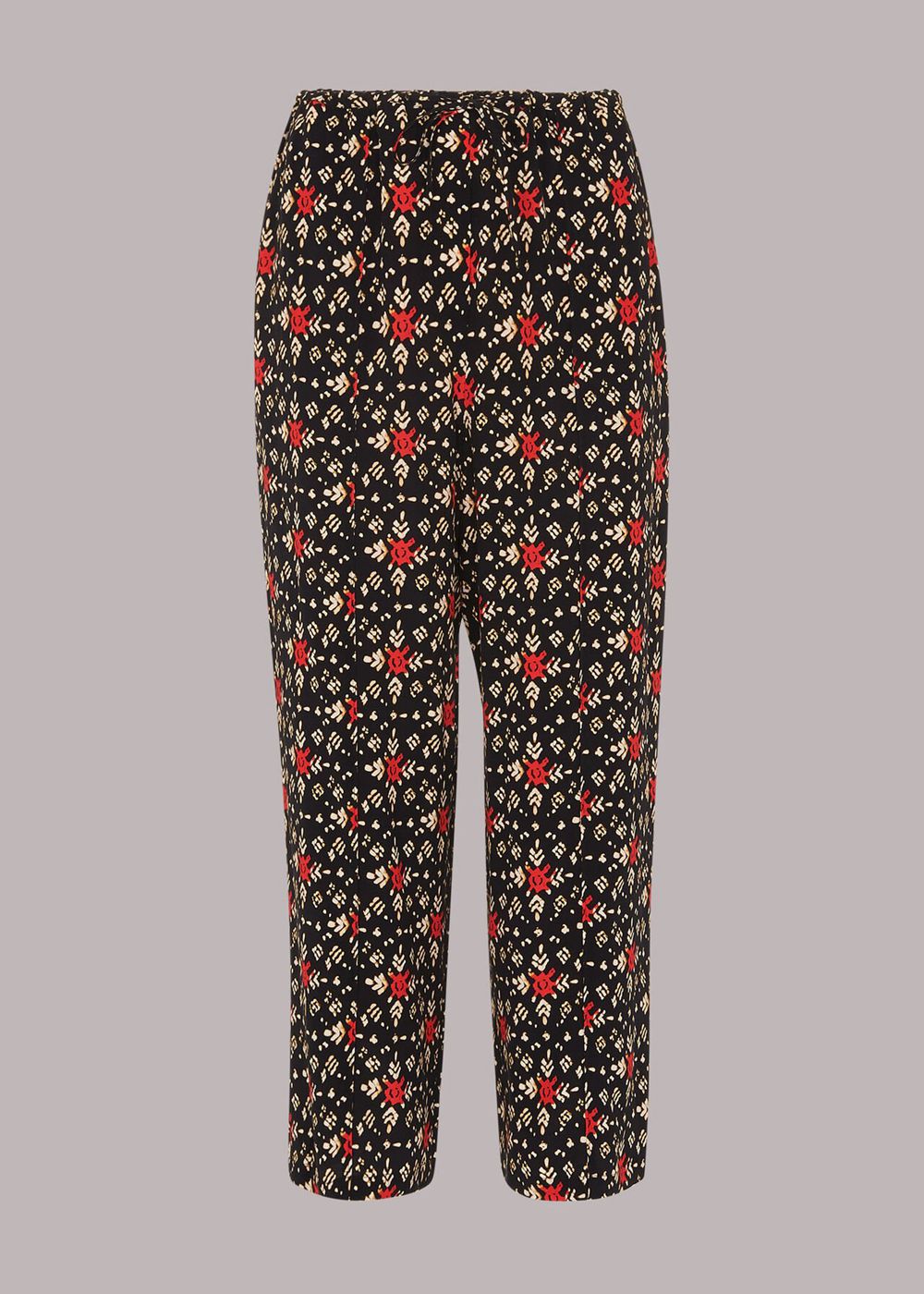 Whistles Block Print Pants Black / Multicolor | US-09348YUWX