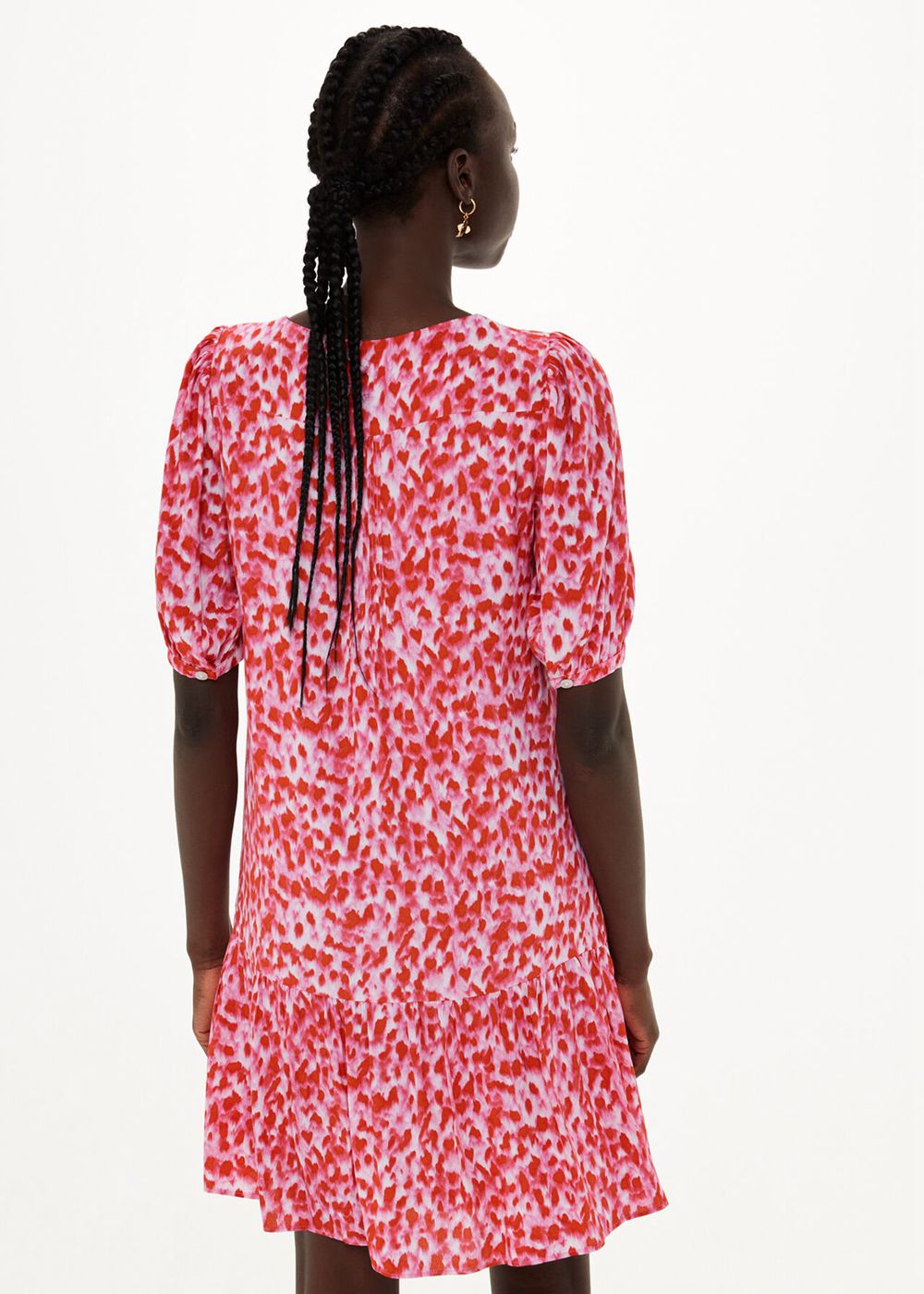 Whistles Blurred Strokes Flippy Dress Pink / Multicolor | US-89352TRIJ