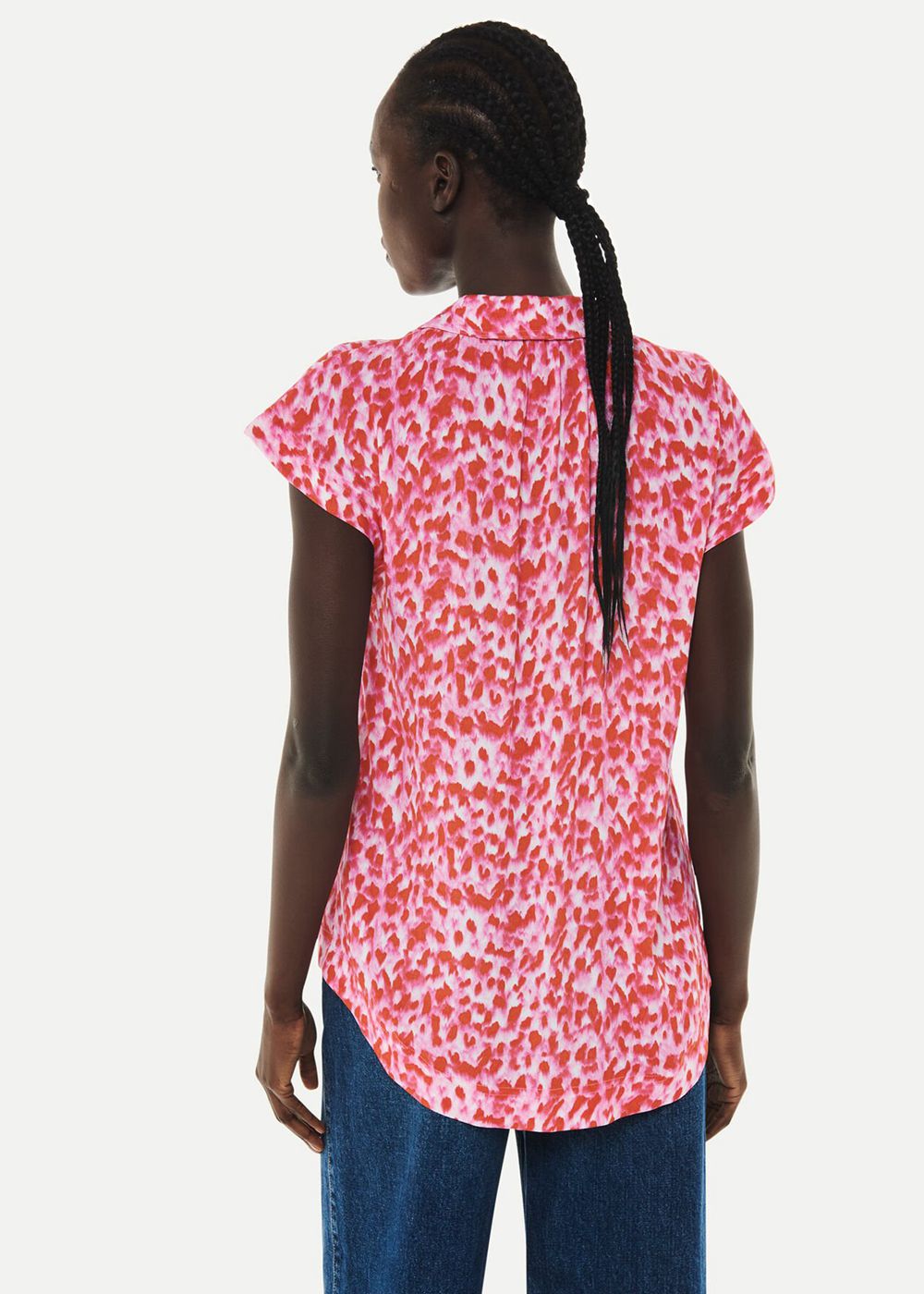 Whistles Blurred Strokes Print Shirts Pink / Multicolor | US-54639CPYJ