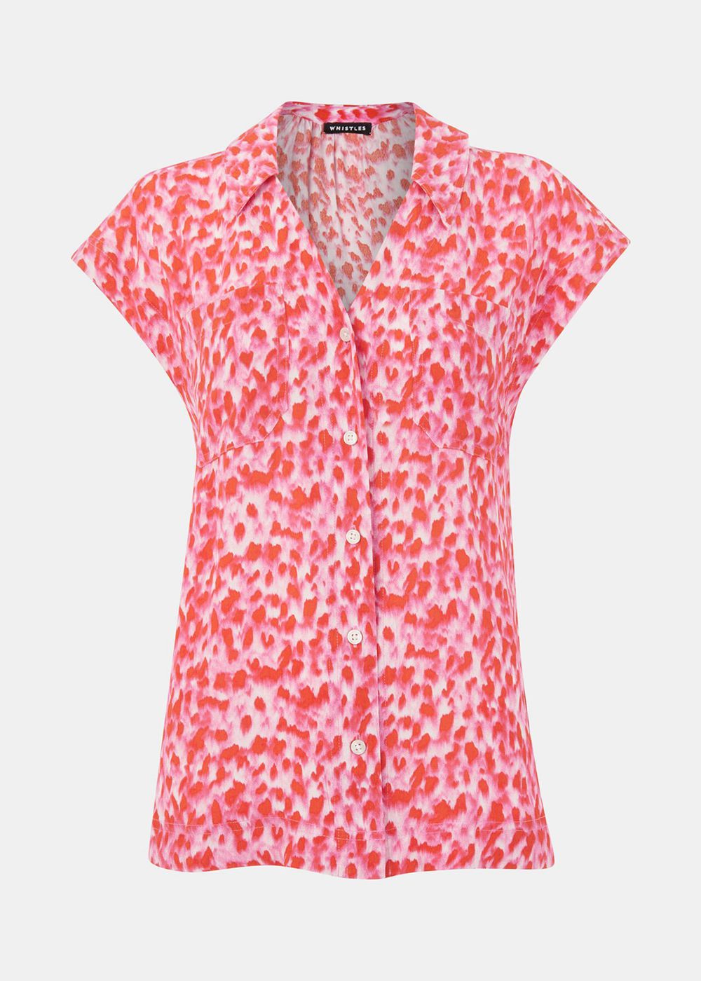 Whistles Blurred Strokes Print Shirts Pink / Multicolor | US-54639CPYJ