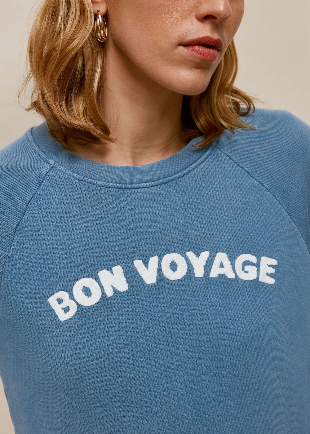 Whistles Bon Voyage Sweatshirt Blue | US-70982TWMN