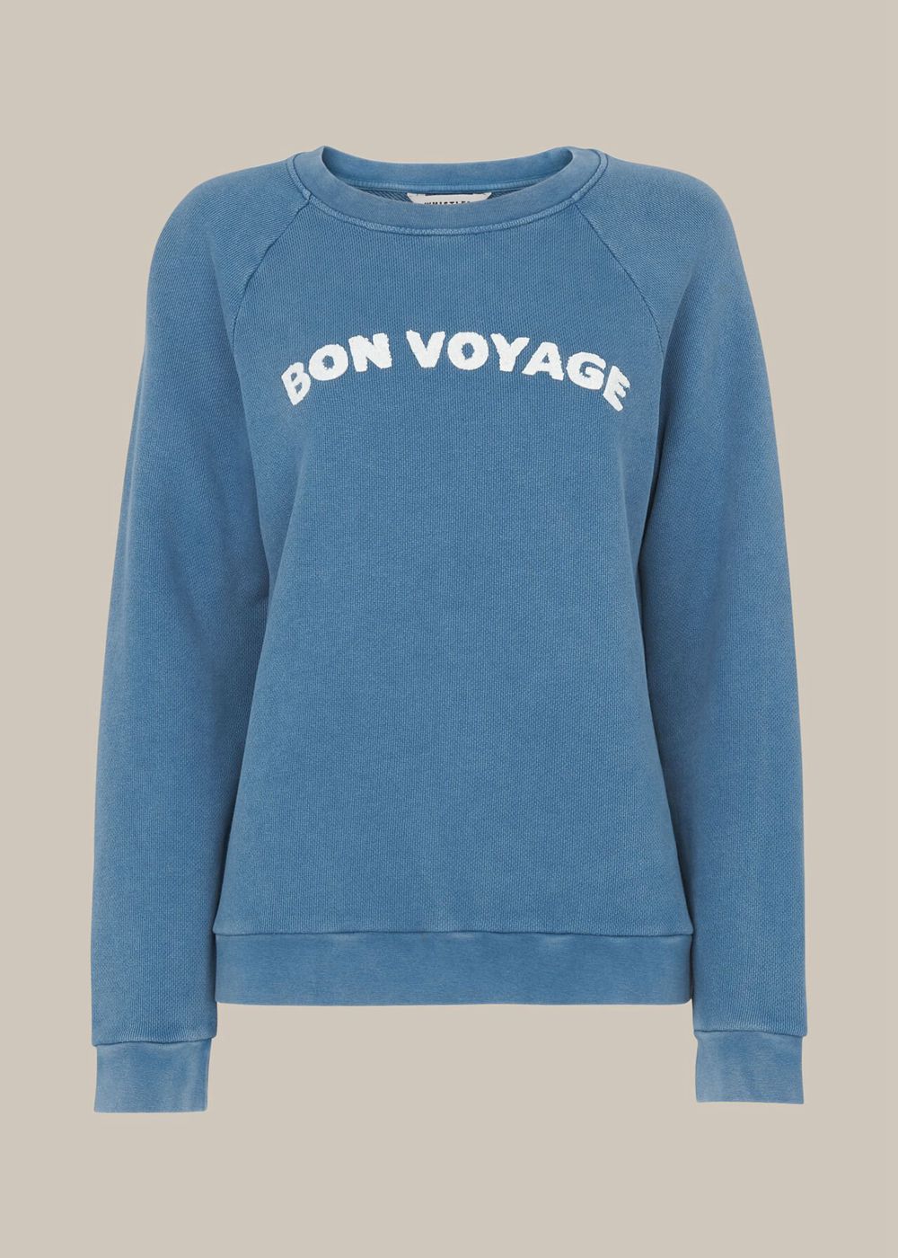 Whistles Bon Voyage Sweatshirt Blue | US-70982TWMN