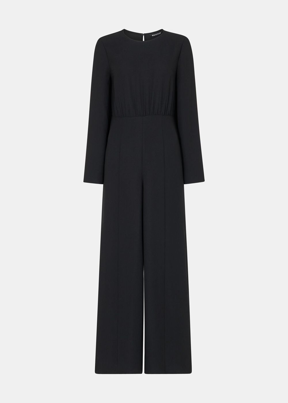 Whistles Bonnie Gathered Jumpsuit Black | US-01675NMQZ