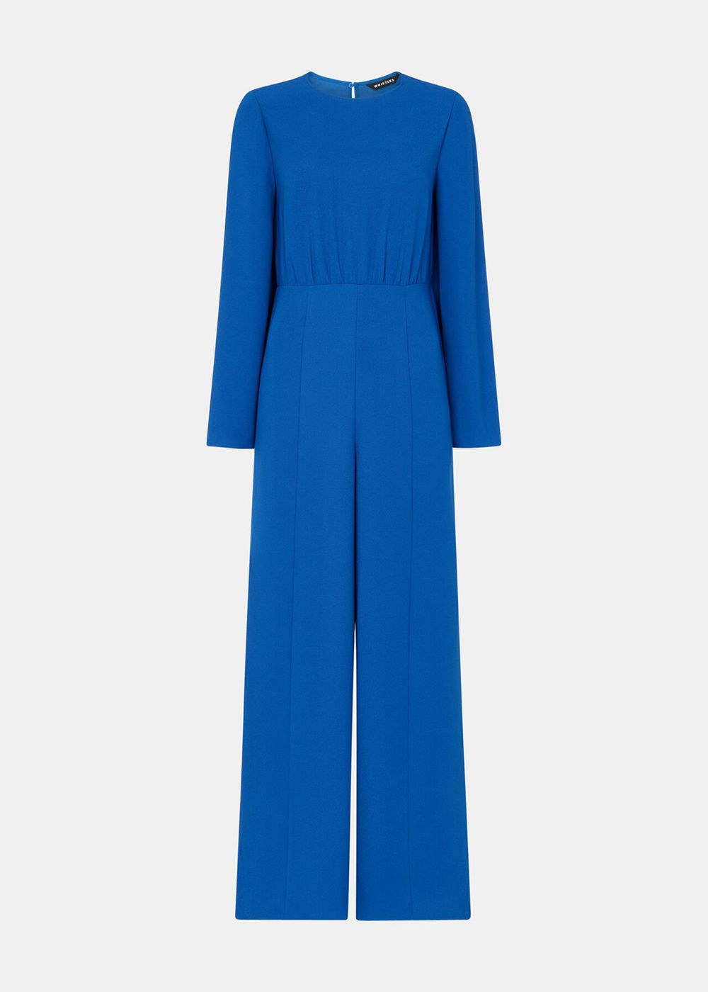 Whistles Bonnie Gathered Jumpsuit Blue | US-24859BLNY