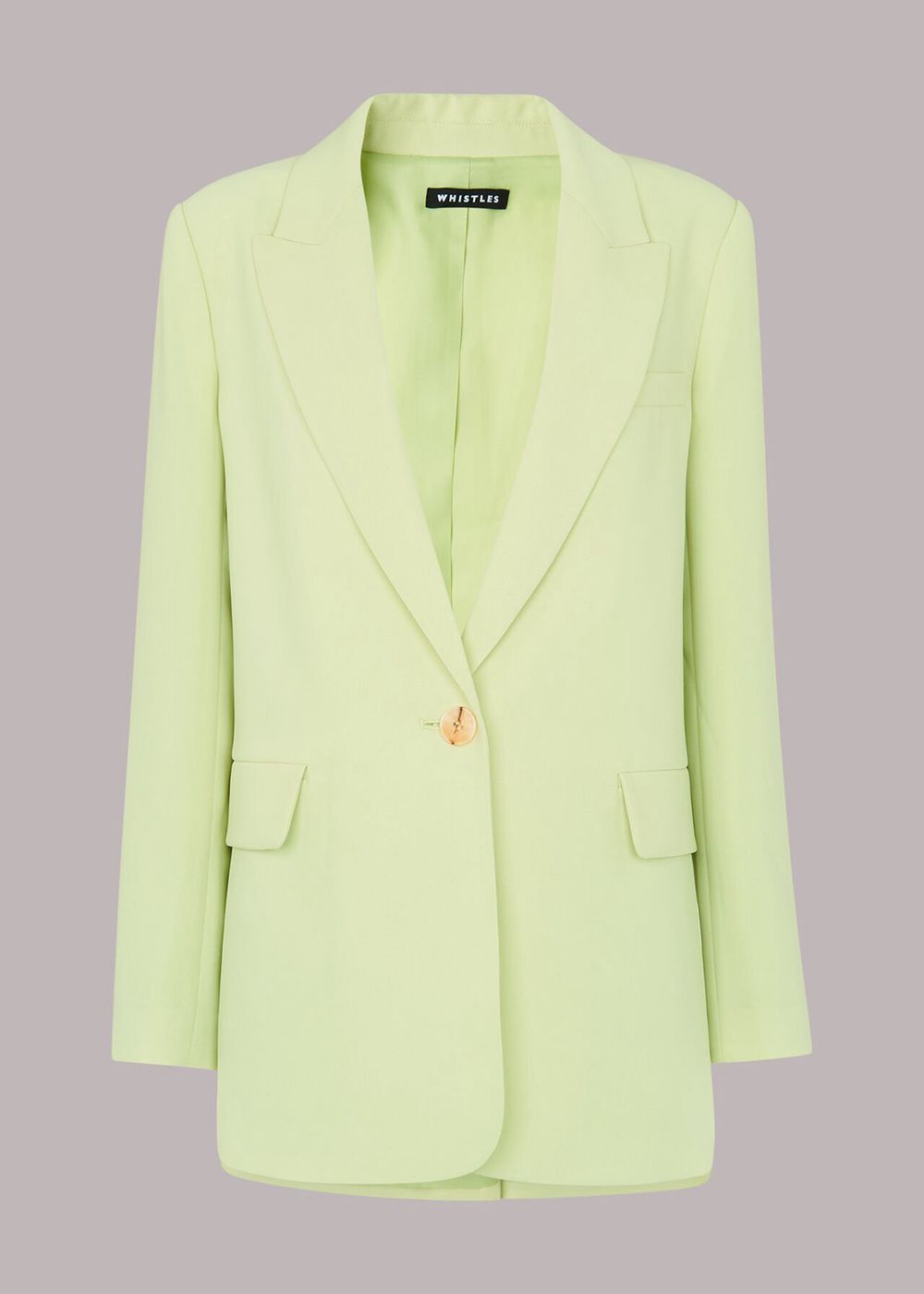 Whistles Boyfriend Crepe Blazer Light Green | US-76219YNQO