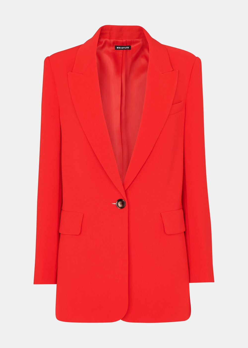 Whistles Boyfriend Crepe Blazer Red | US-94102WBDU