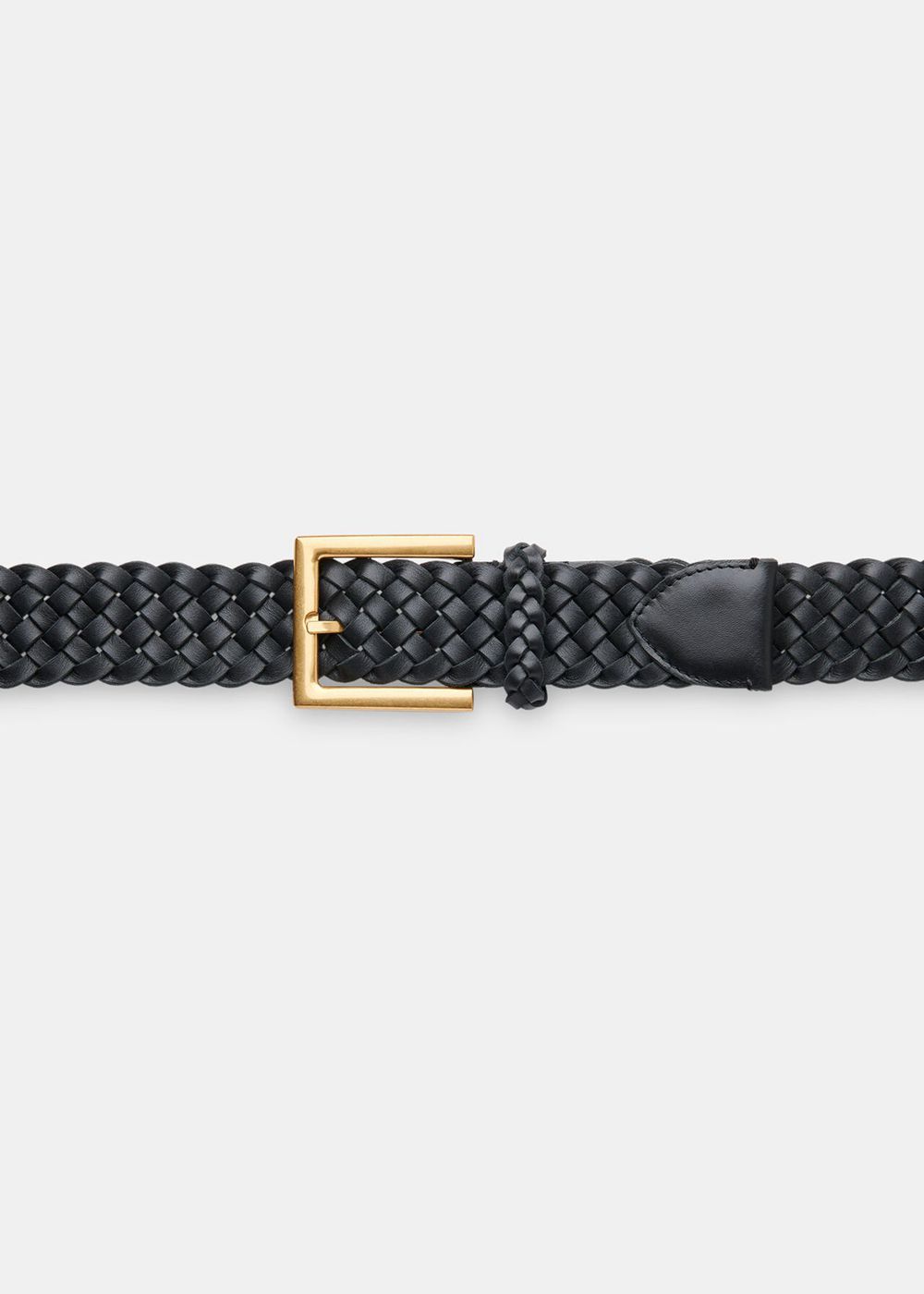 Whistles Braided Belt Black | US-76158RELZ