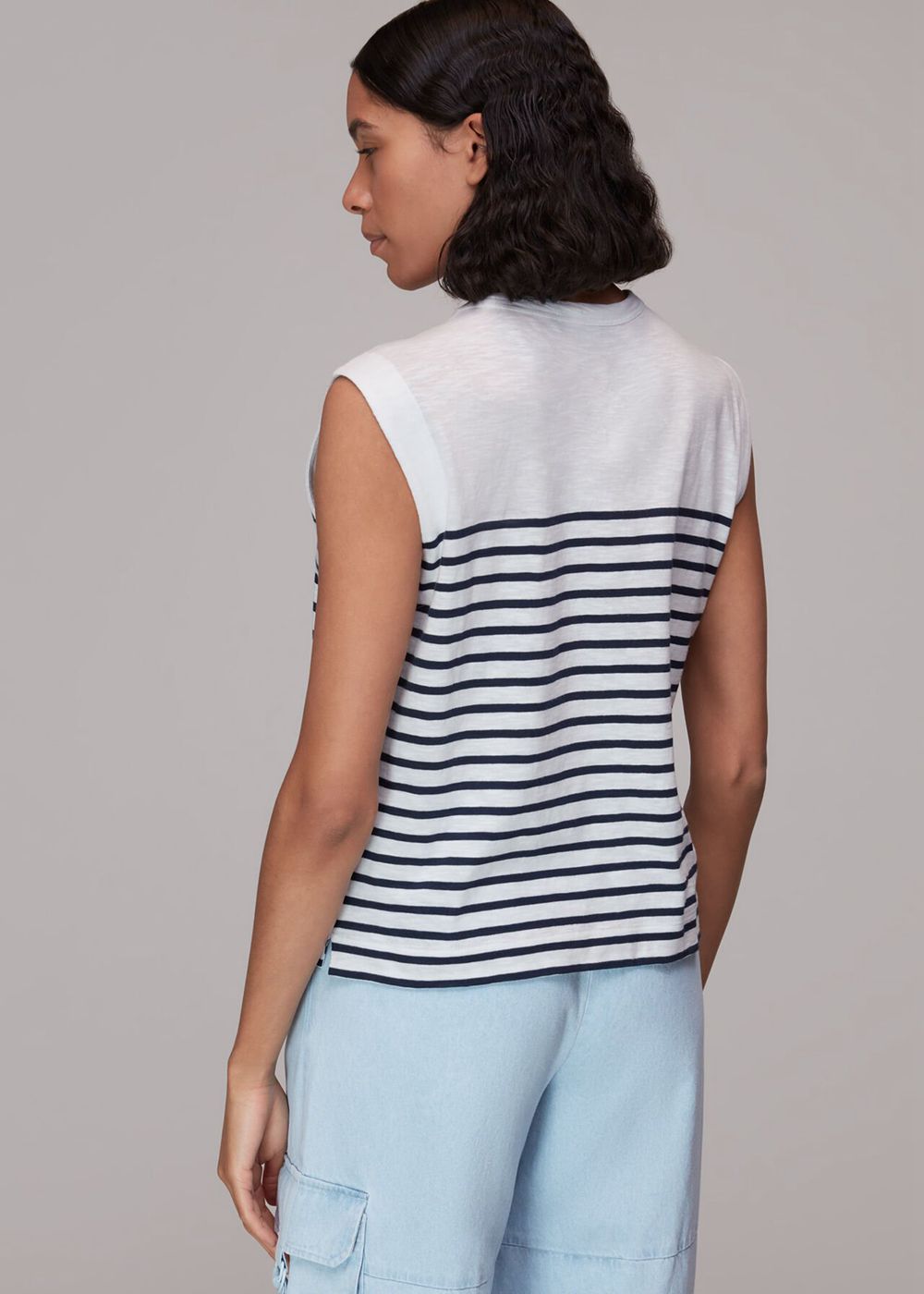 Whistles Breton Muscle Vest Top Multicolor | US-70459AEZI