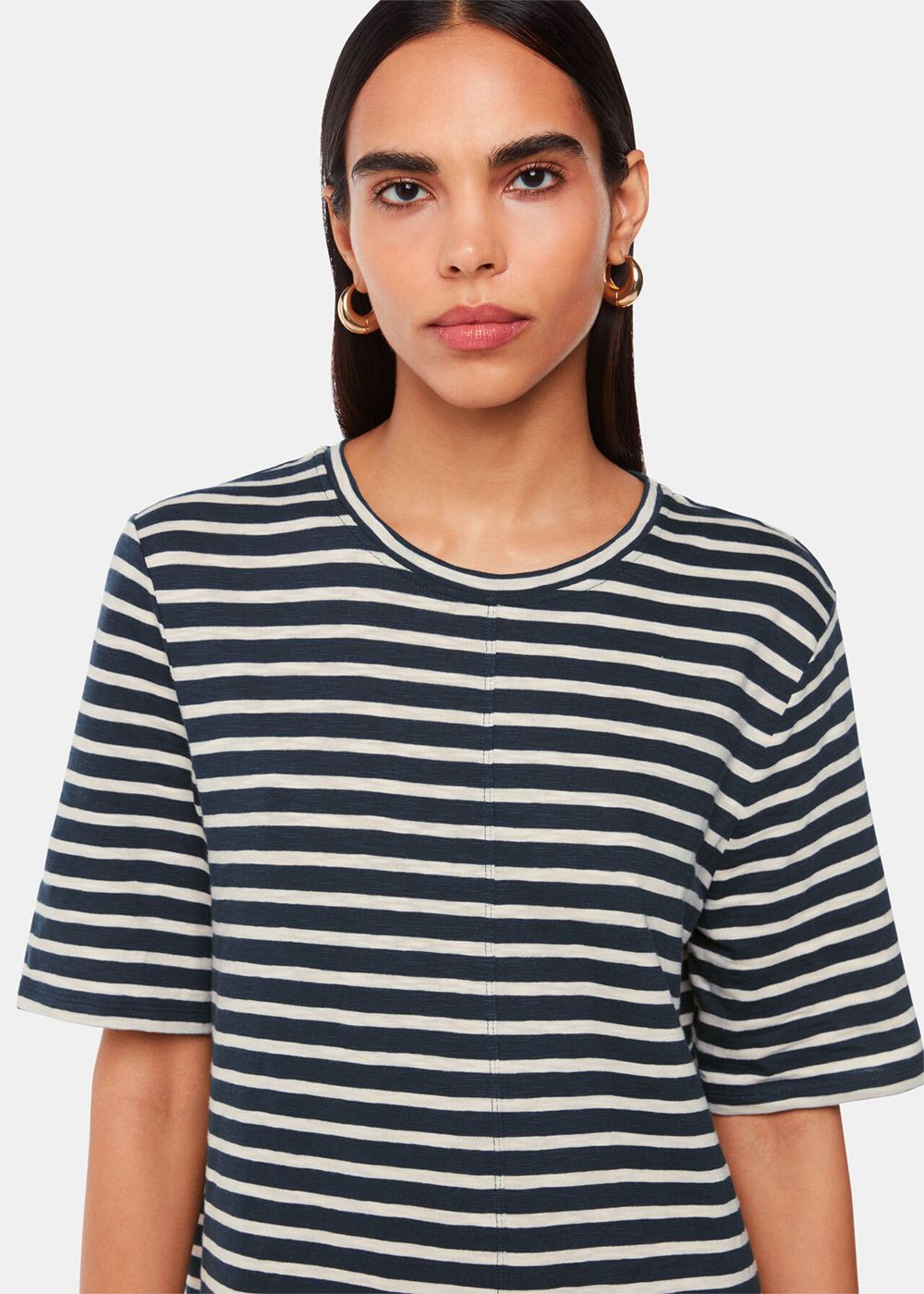 Whistles Breton Stripe Jersey Dress Blue / Multicolor | US-15048PRUX