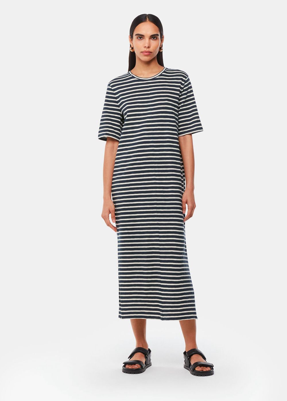 Whistles Breton Stripe Jersey Dress Blue / Multicolor | US-15048PRUX