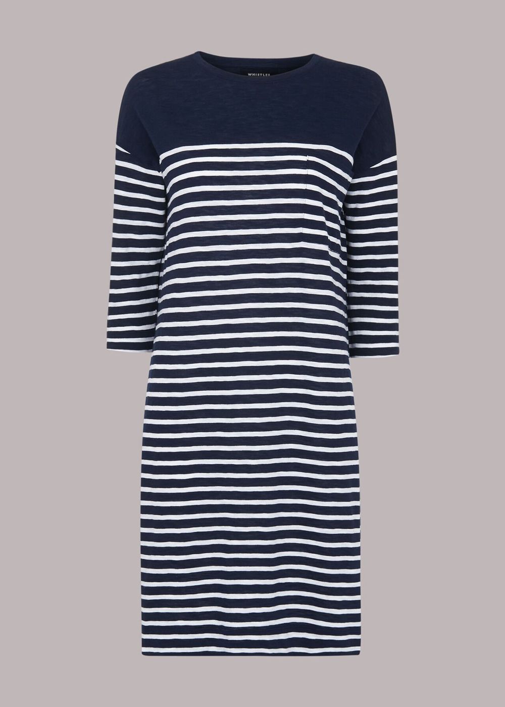 Whistles Breton Stripe Pocket Dress Blue / Multicolor | US-07153VMFO