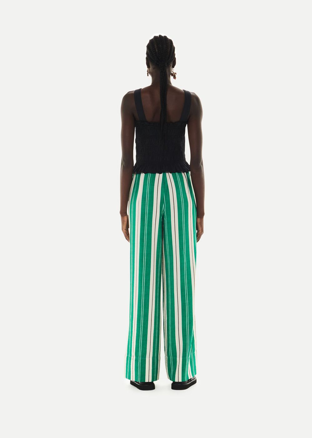 Whistles Bridget Maxi Stripe Pants Green / Multicolor | US-64918GXWR