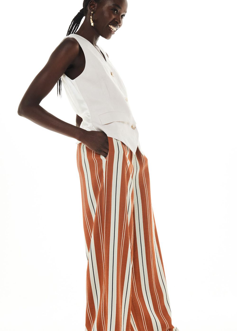 Whistles Bridget Maxi Stripe Pants Multicolor | US-96074WDIB