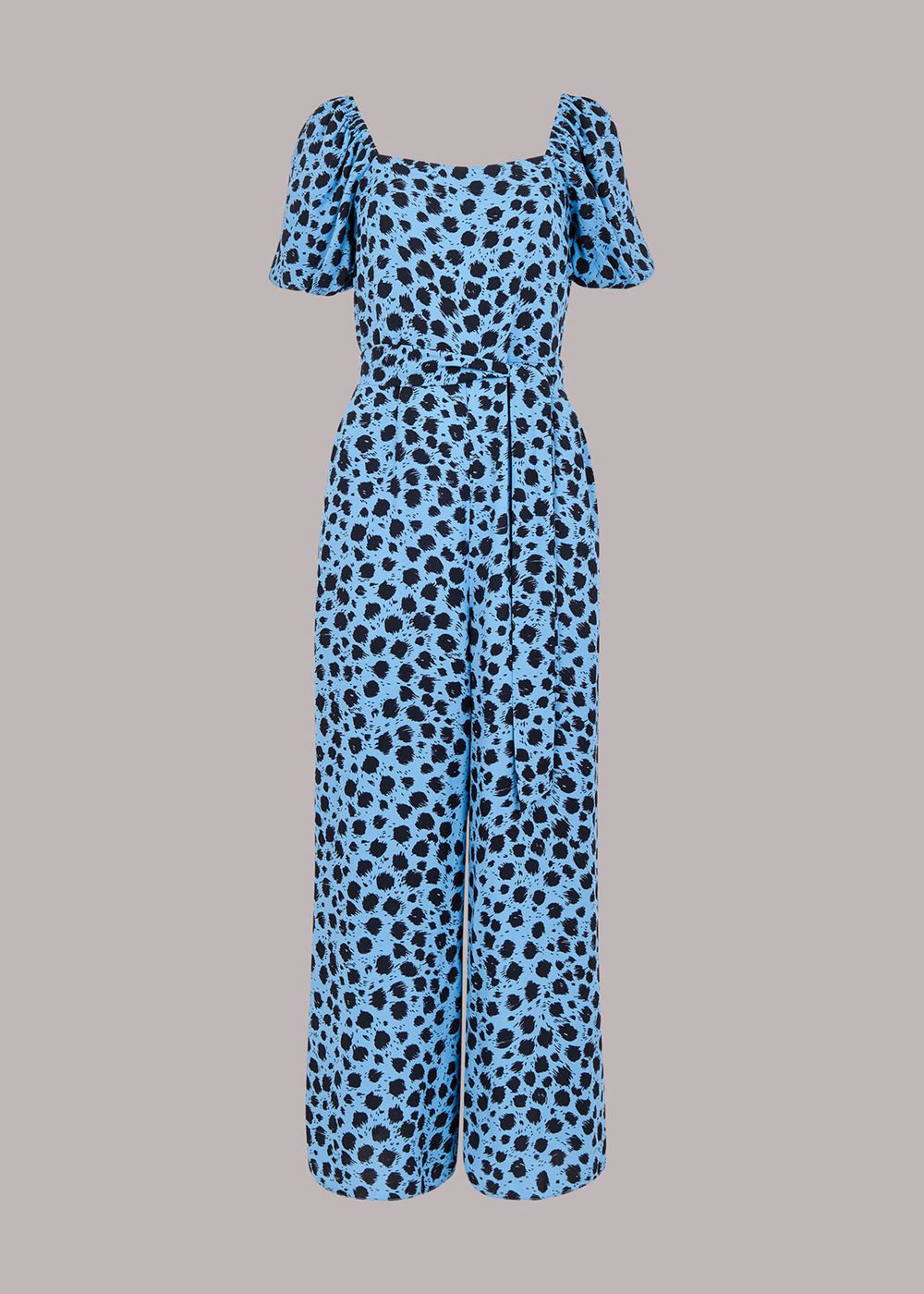 Whistles Brushed Dalmatian Jumpsuit Blue / Multicolor | US-29861HYSN