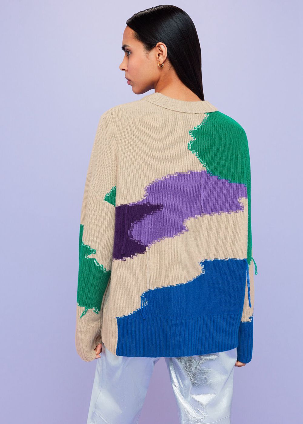 Whistles Brushmark Wool Blend Knitwear Multicolor | US-52387NBVS