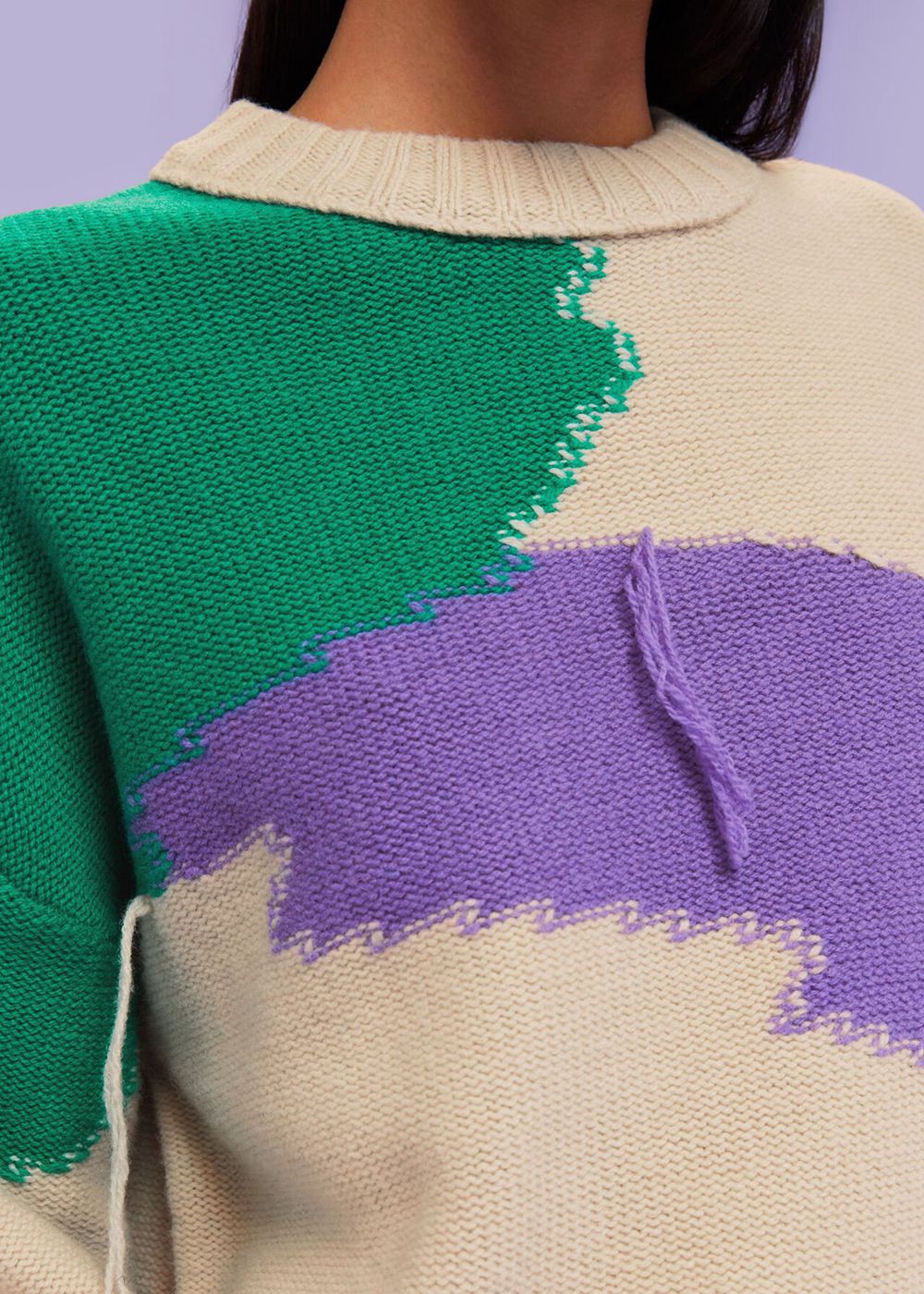 Whistles Brushmark Wool Blend Knitwear Multicolor | US-52387NBVS