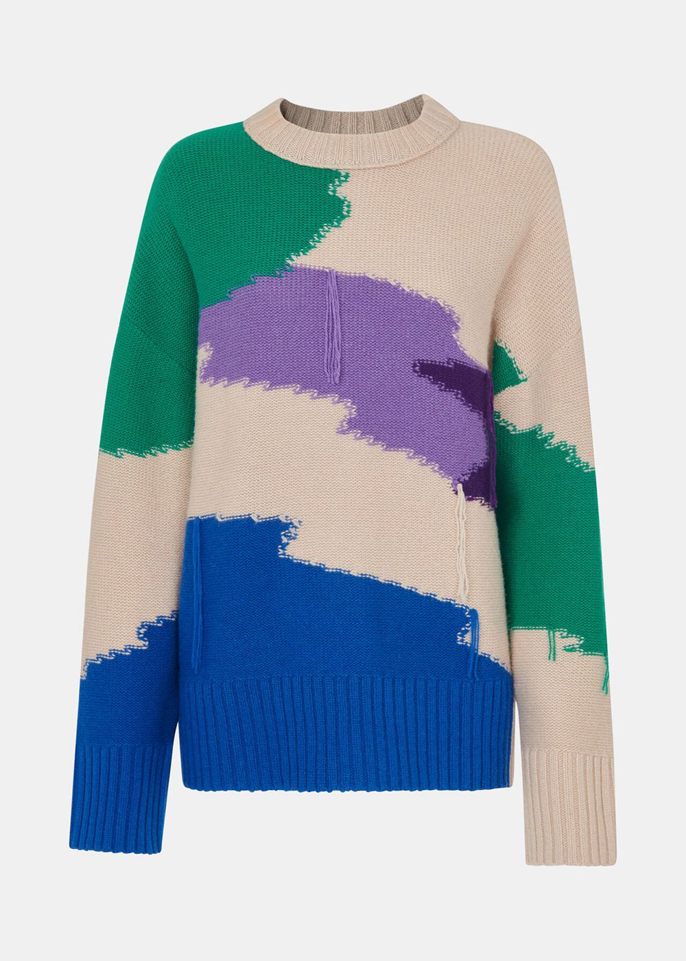 Whistles Brushmark Wool Blend Knitwear Multicolor | US-52387NBVS