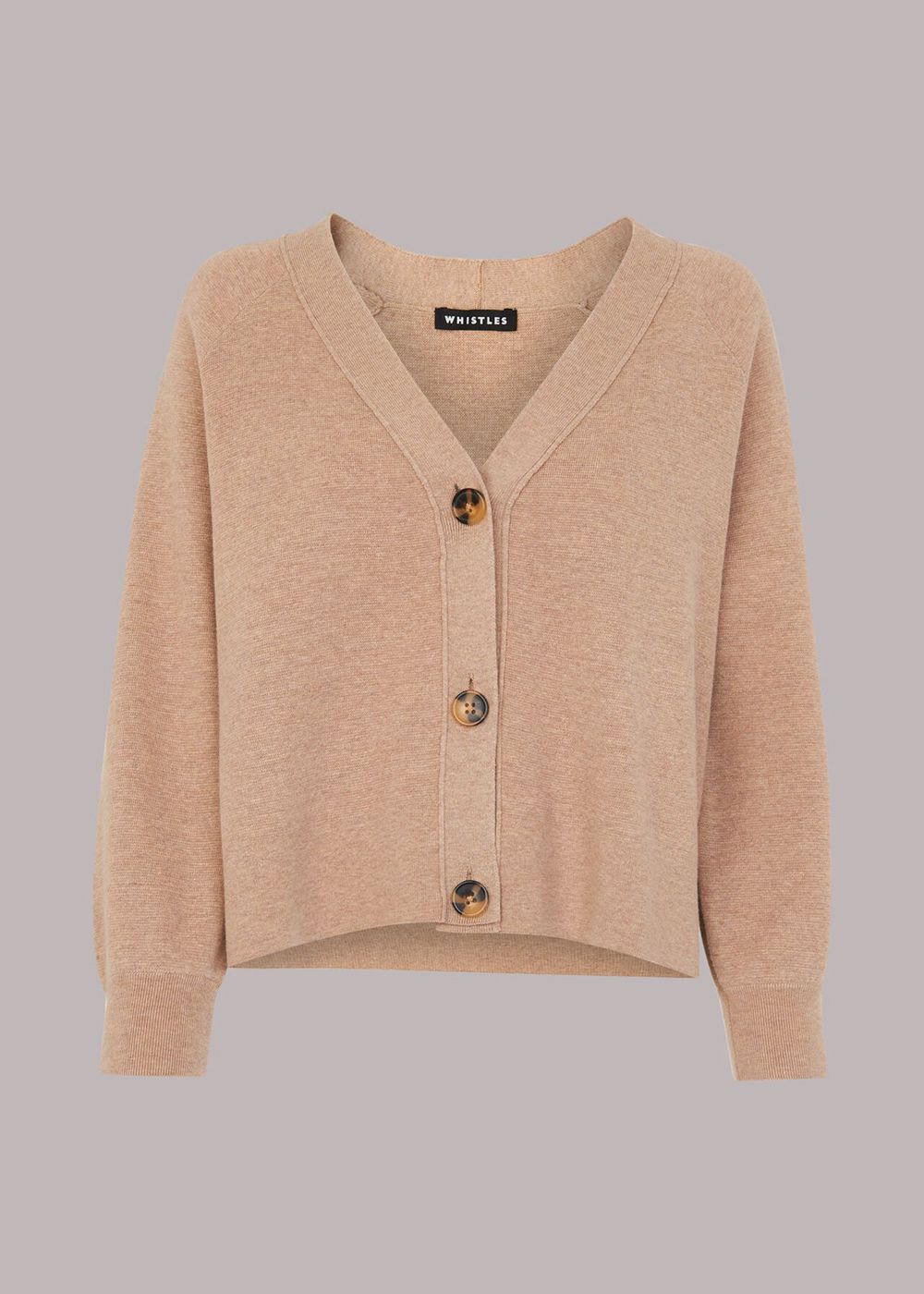 Whistles Button Through Cardigan Neutral | US-41930YNPV