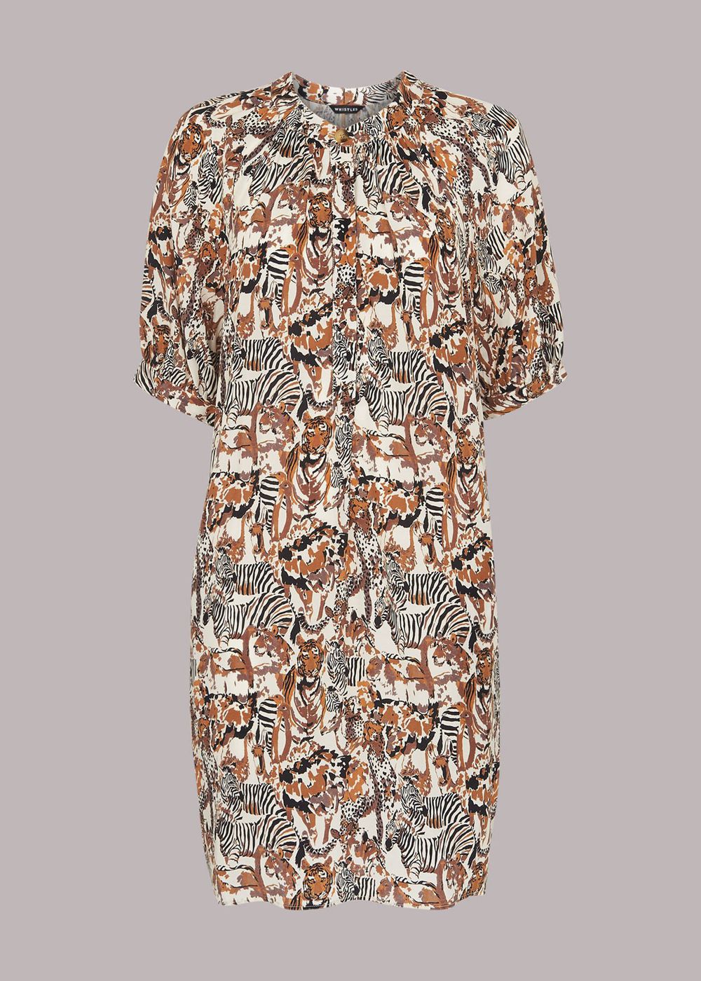 Whistles Camo Safari Print Dress Multicolor | US-37145AWHJ