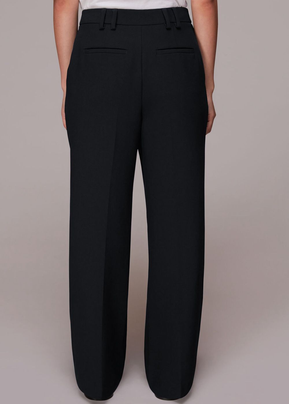 Whistles Cara Dropped Waist Pants Black | US-71084QPEX