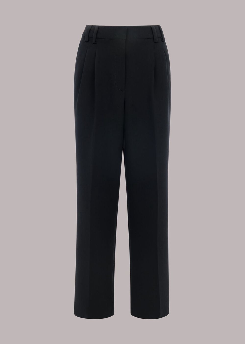 Whistles Cara Dropped Waist Pants Black | US-71084QPEX