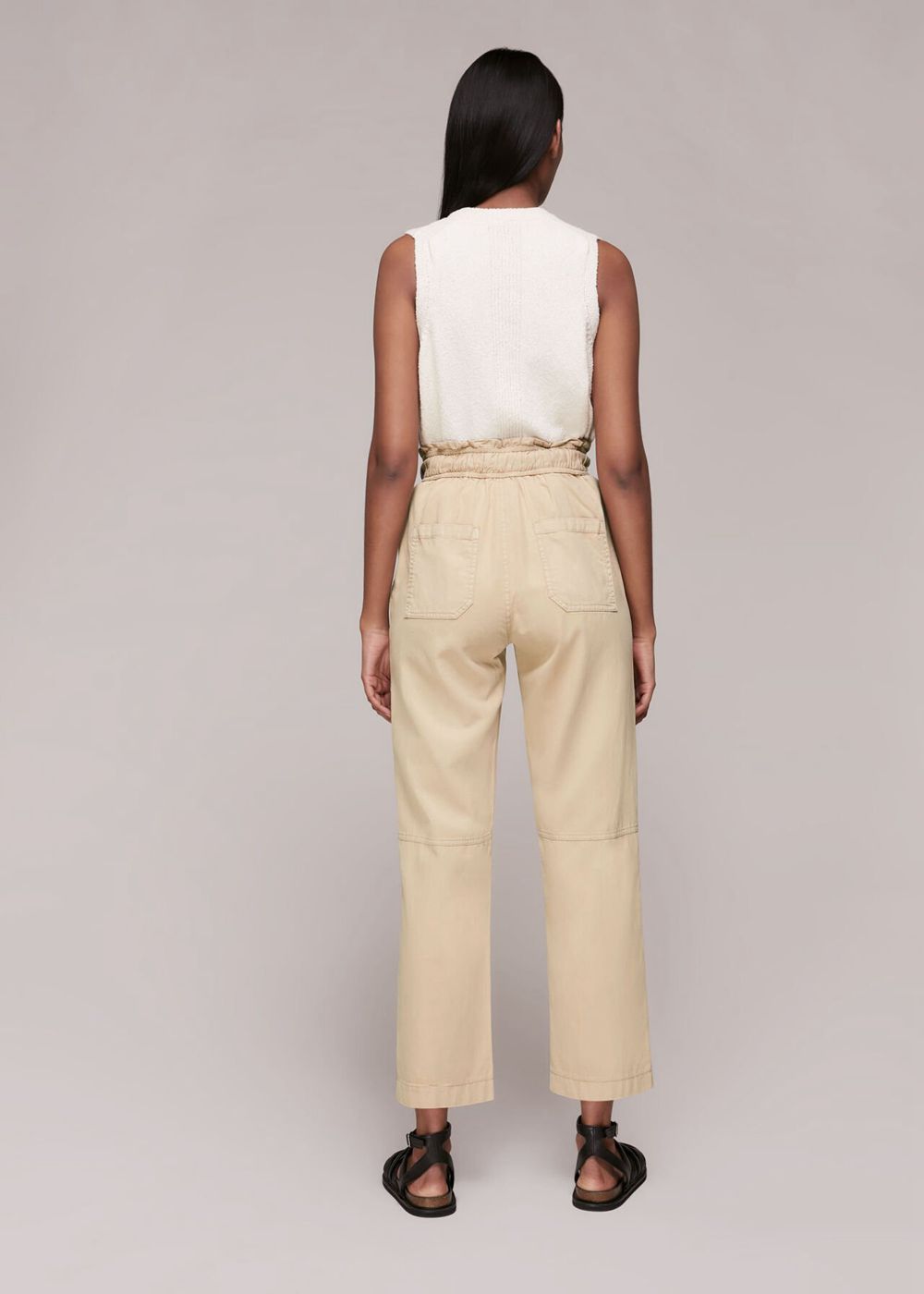 Whistles Cargo Straight Leg Pants Brown | US-84279WPNY