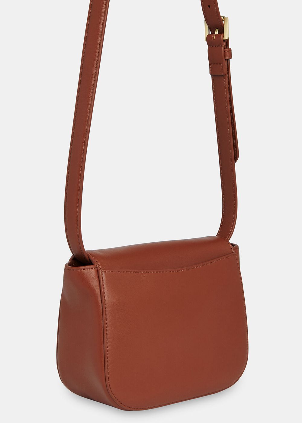 Whistles Carlota Turnlock Satchel Crossbody Bag Brown | US-01582JIKH