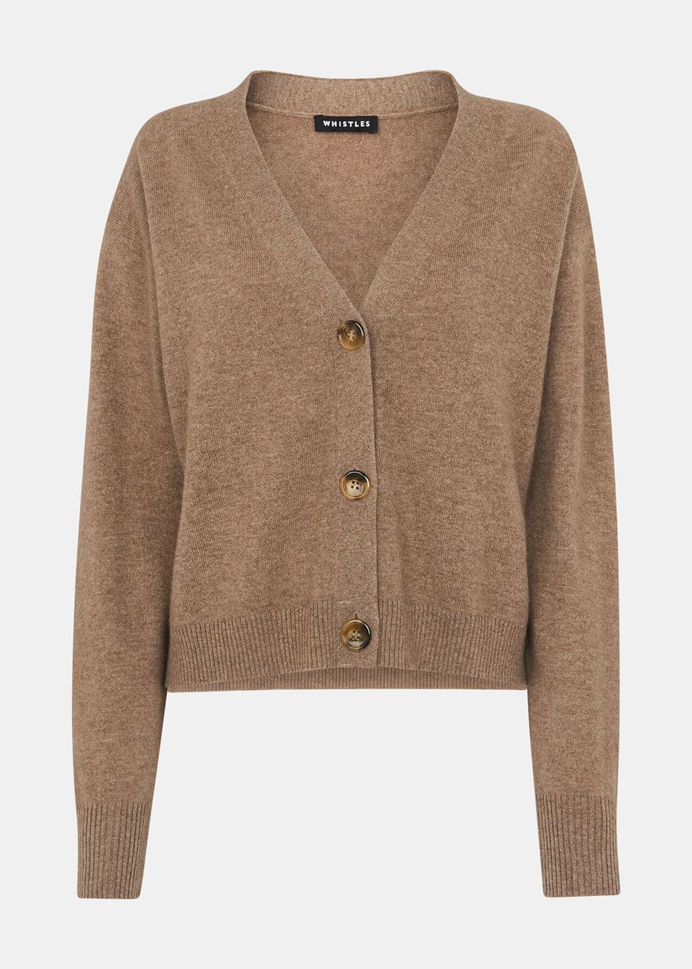 Whistles Cashmere Cardigan Beige | US-19572IRZP