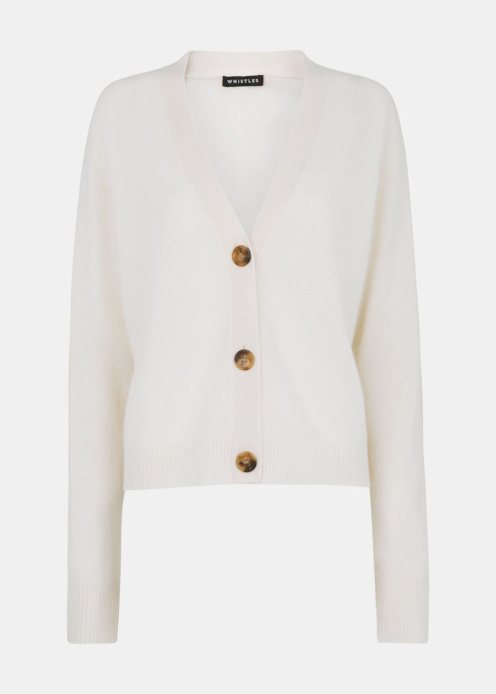 Whistles Cashmere Cardigan White | US-79650BJDH