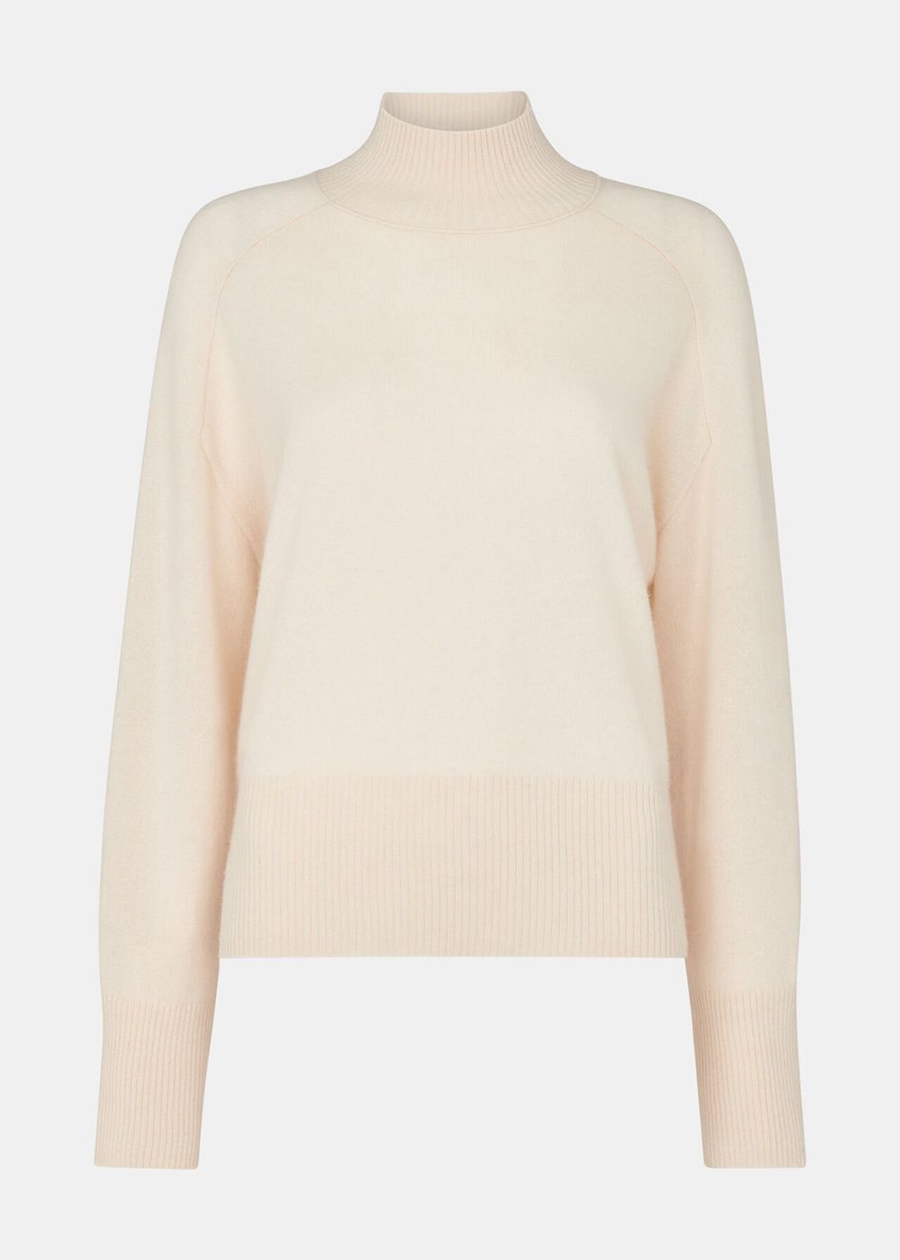 Whistles Cashmere Funnel Neck Knitwear White | US-73216CAJV