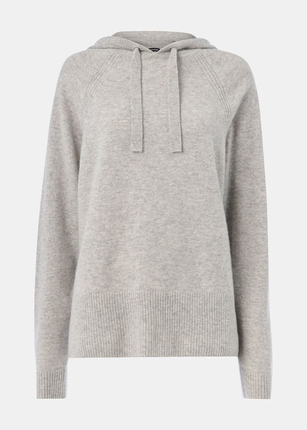 Whistles Cashmere Hoodie Grey | US-43016VXRW