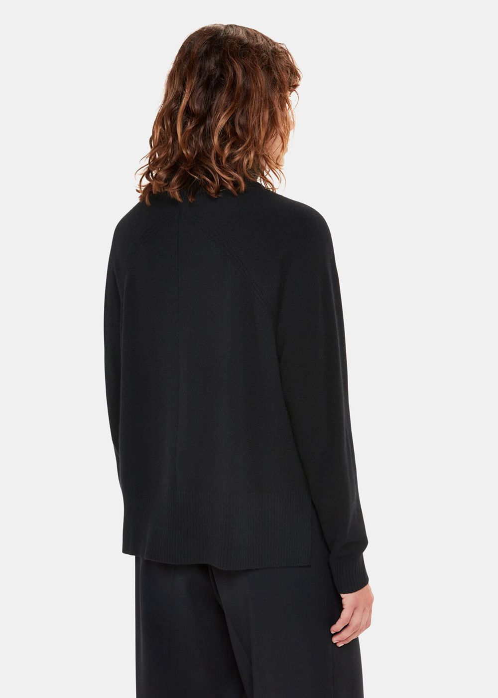 Whistles Cashmere Roll Neck Jumpers Black | US-98045BOSE