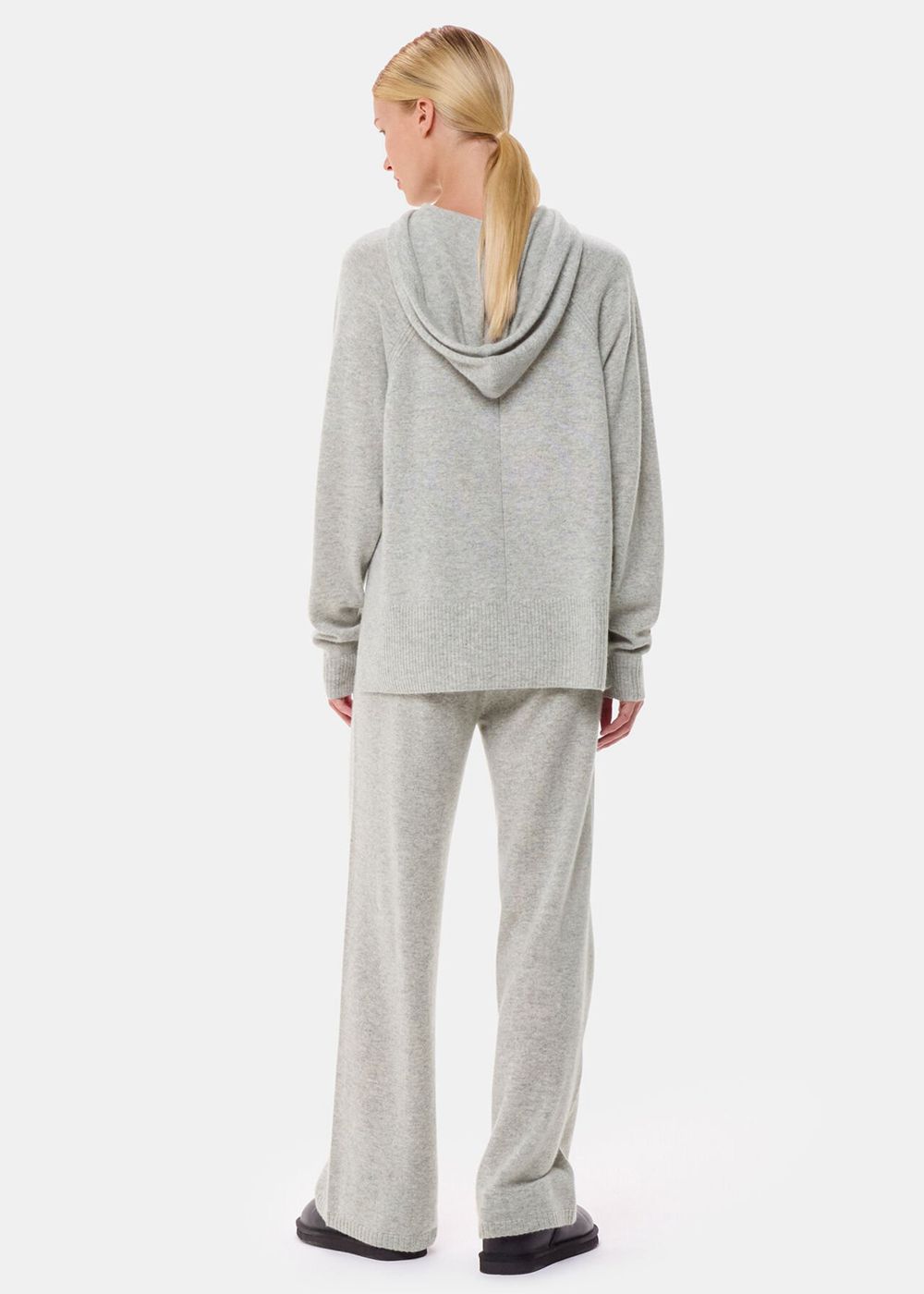 Whistles Cashmere Straight Leg Joggers Grey | US-19230BIJO