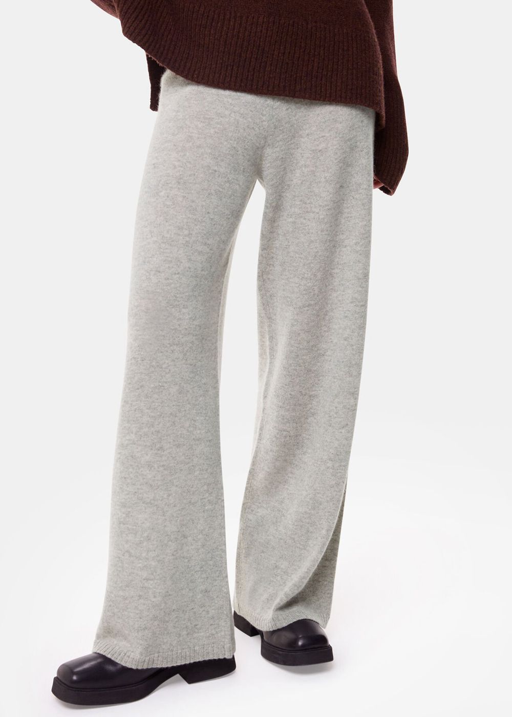 Whistles Cashmere Straight Leg Joggers Grey | US-19230BIJO