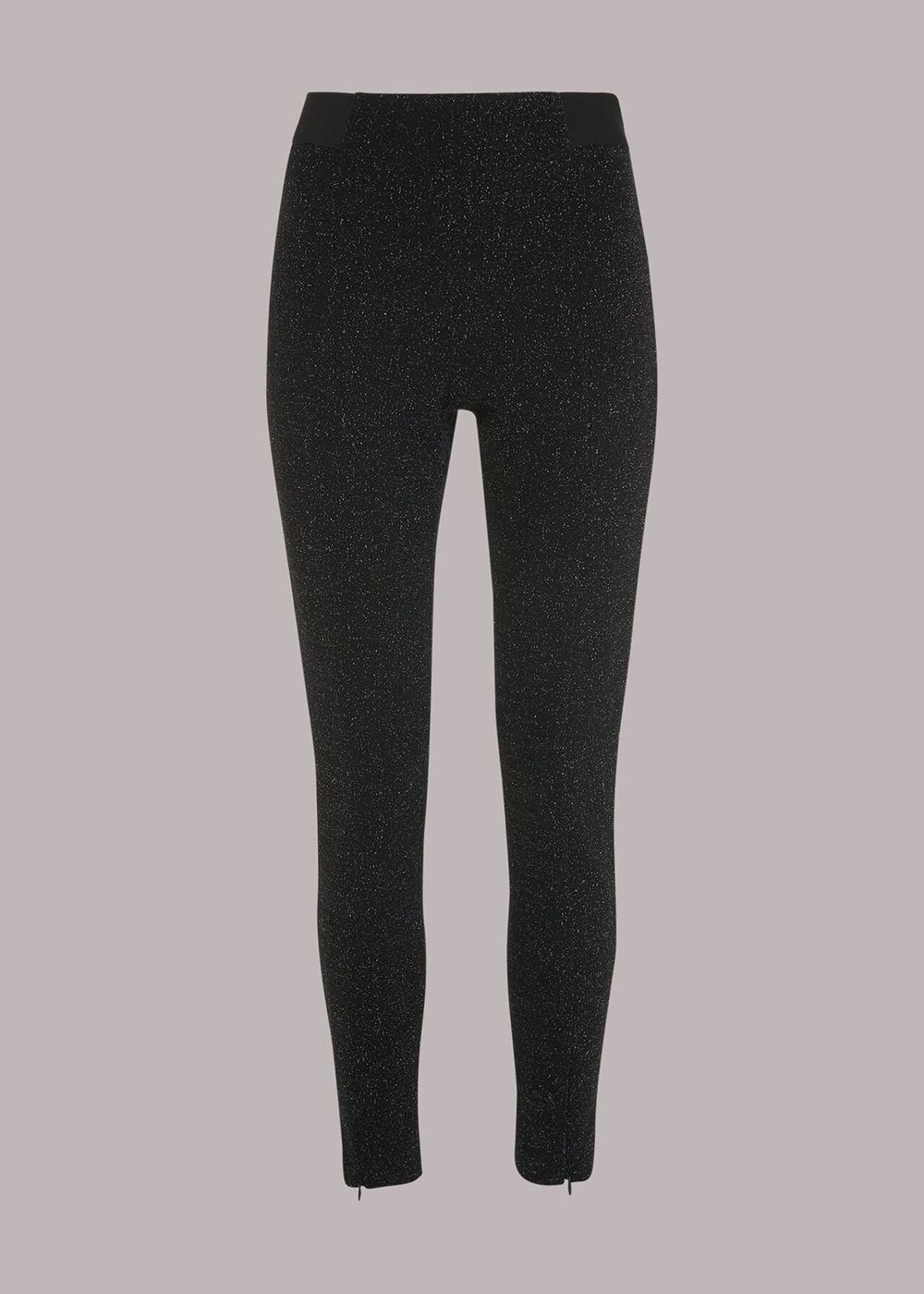 Whistles Casy Sparkle Ponte Leggings Black / Multicolor | US-52874WPKU