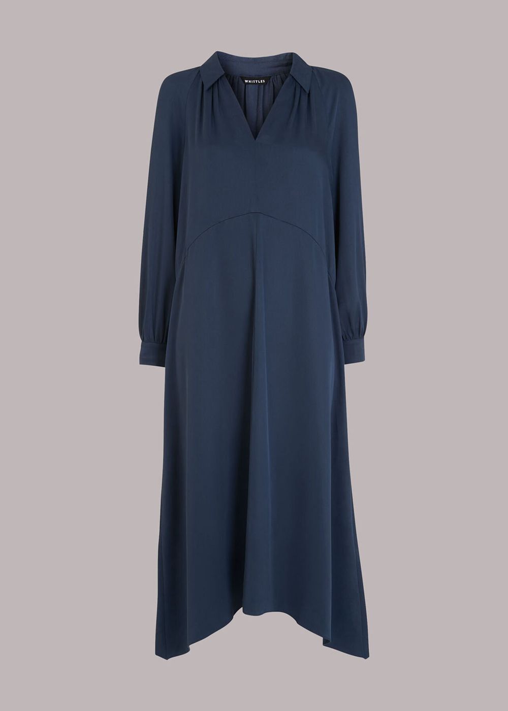 Whistles Catherine Shirt Dress Blue | US-85092RBAQ