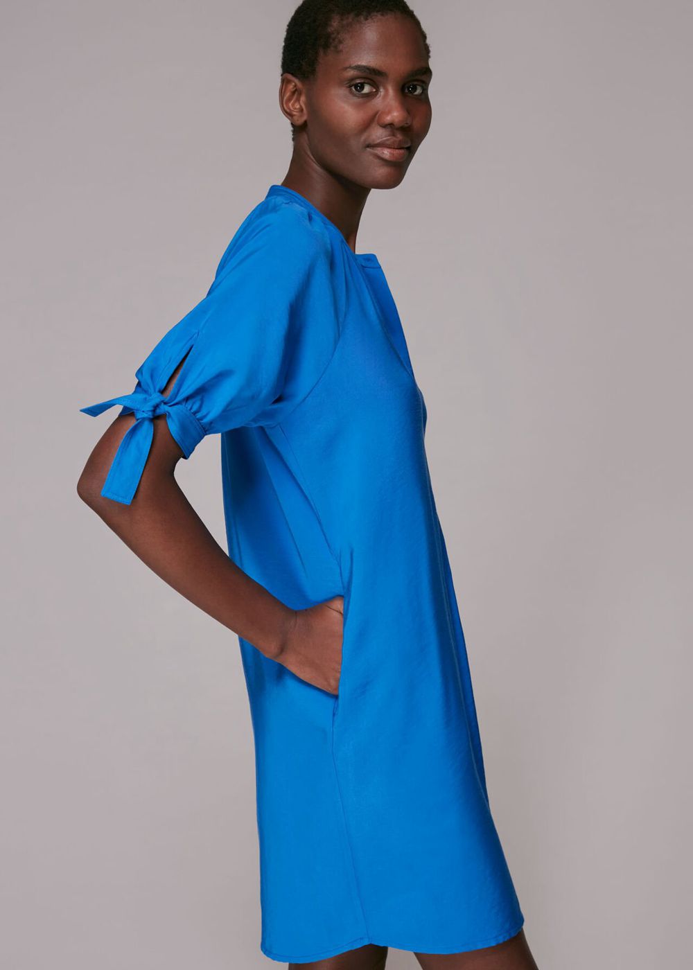 Whistles Celestine Dress Blue | US-04762LZIE