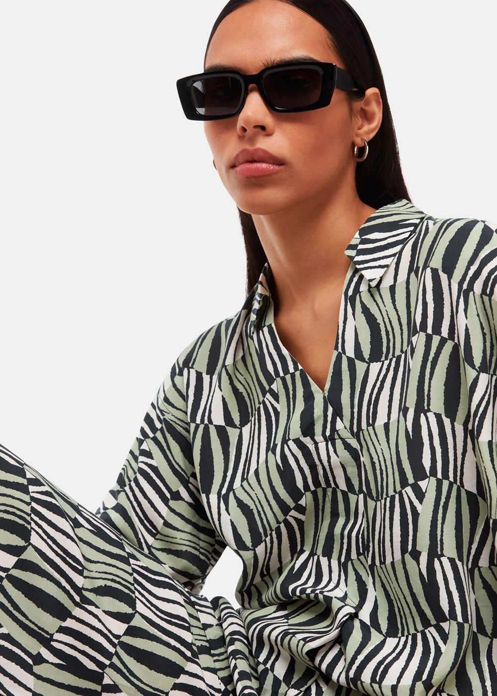 Whistles Checkerboard Tiger Boxy Shirts Multicolor | US-30652ILWS