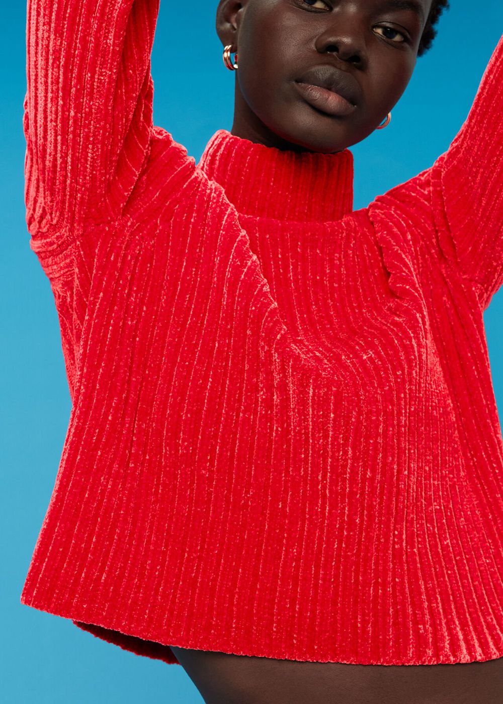 Whistles Chenille Knitwear Red | US-81634CGND