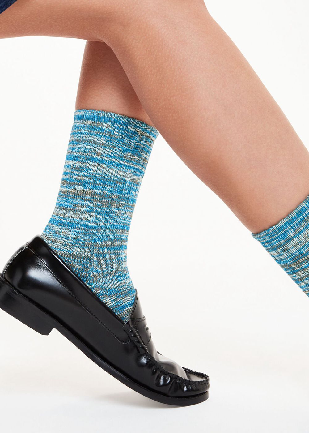 Whistles Chunky Marl Socks Blue | US-12746CXGI