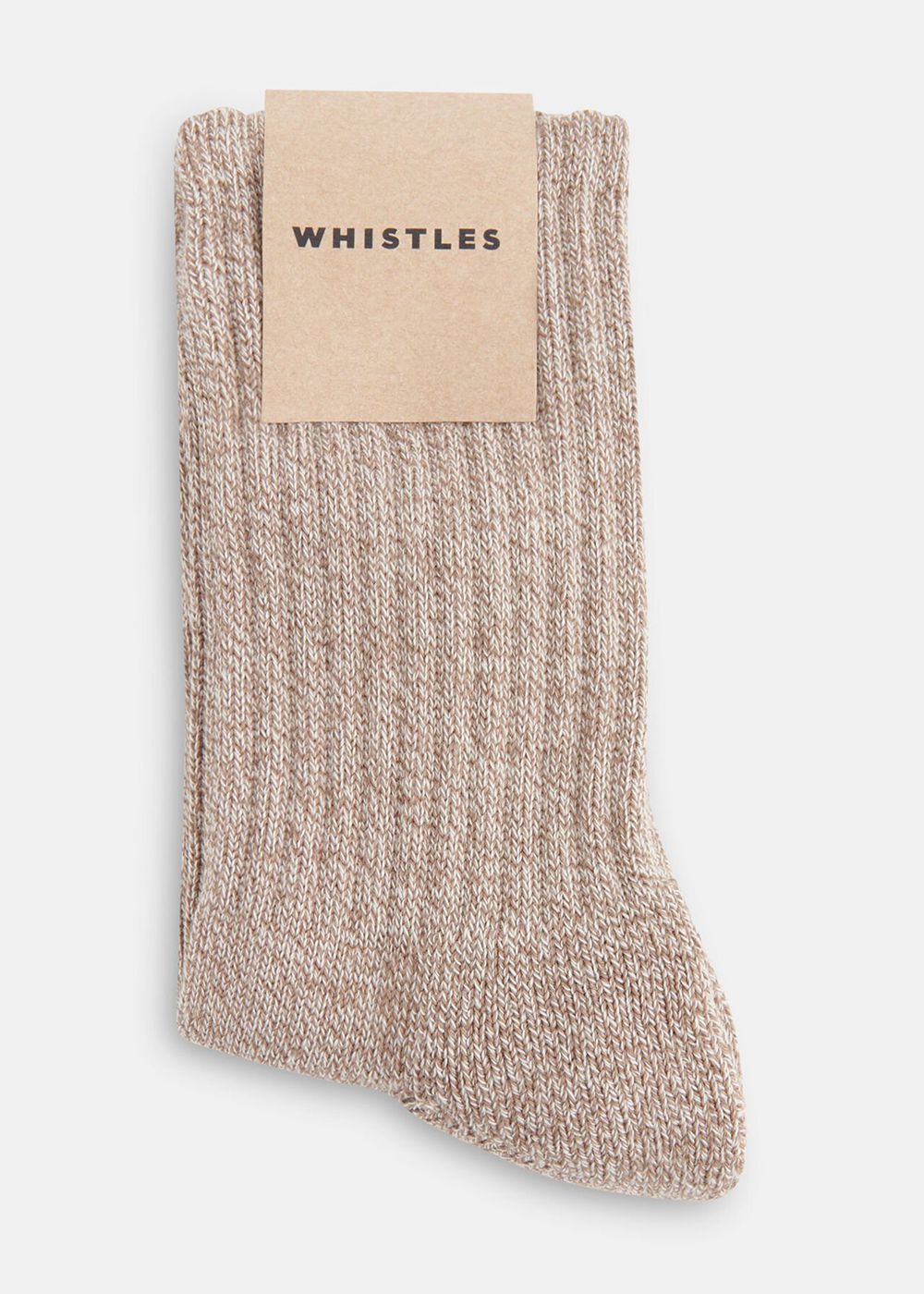 Whistles Chunky Marl Socks Neutral | US-27368BJMY