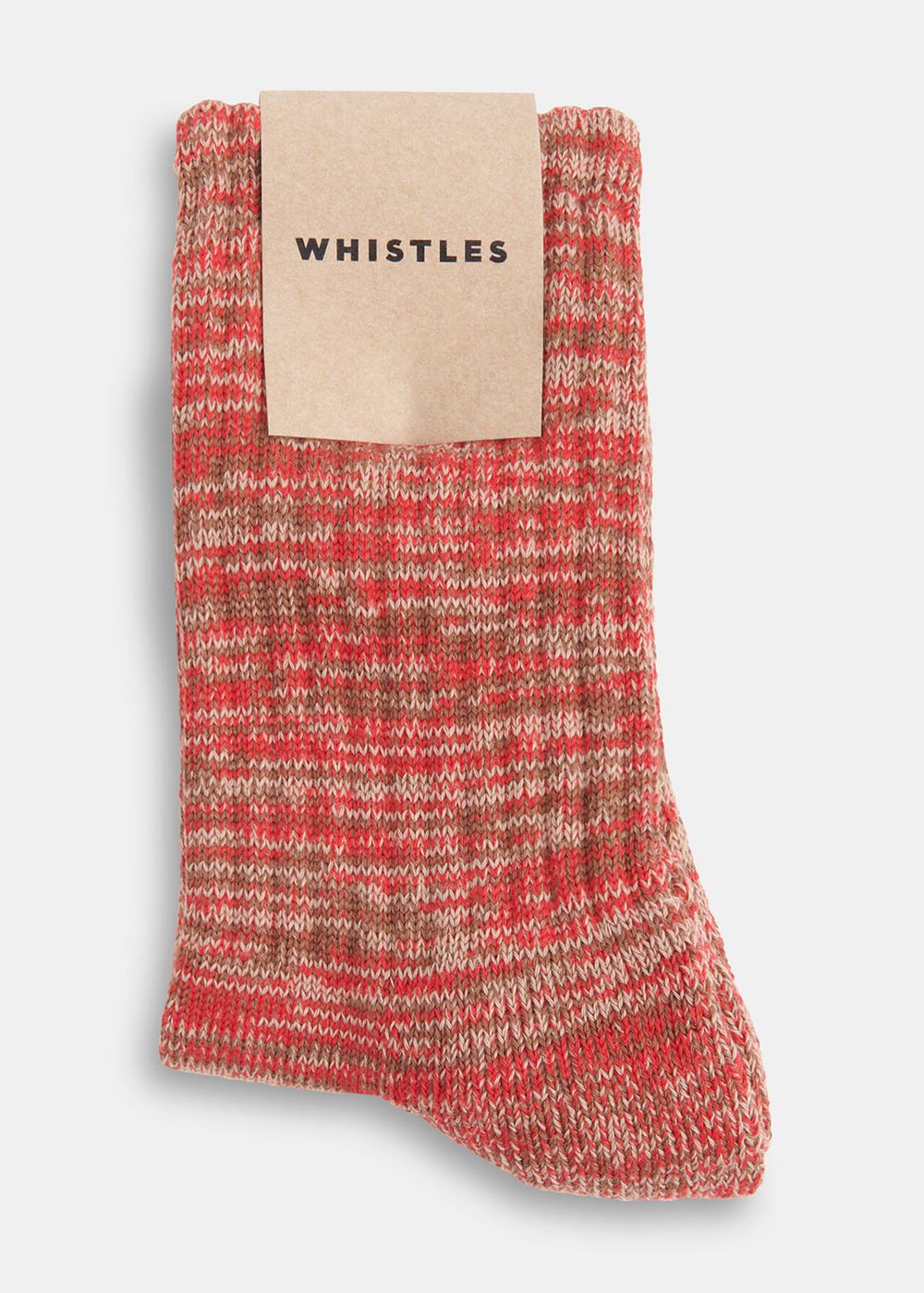 Whistles Chunky Marl Socks Red / Multicolor | US-30968DKQJ