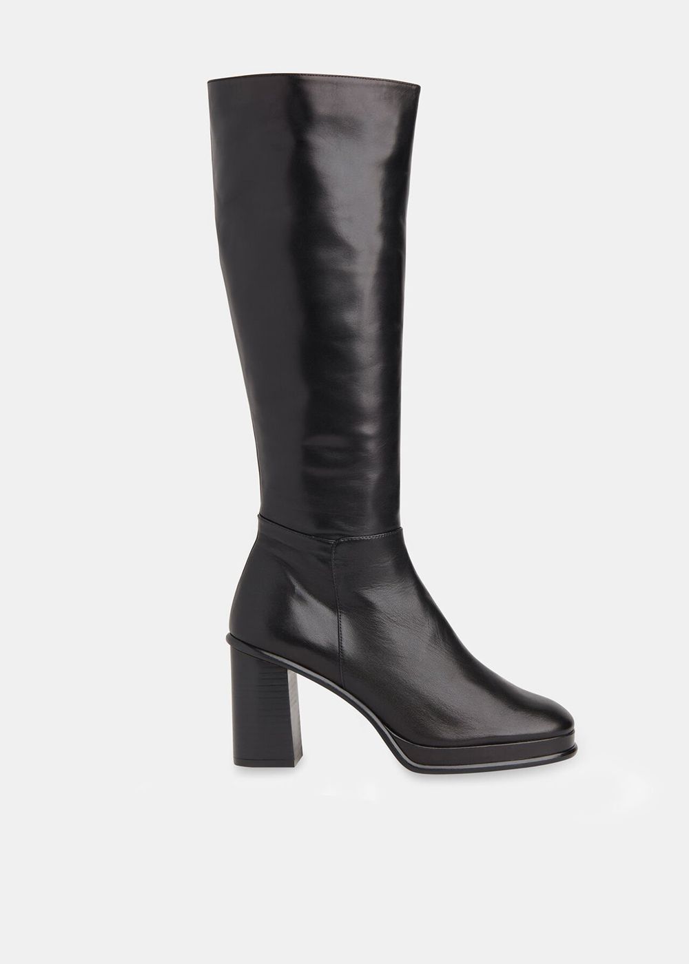 Whistles Clara Knee-high Boots Black | US-08923FWOU