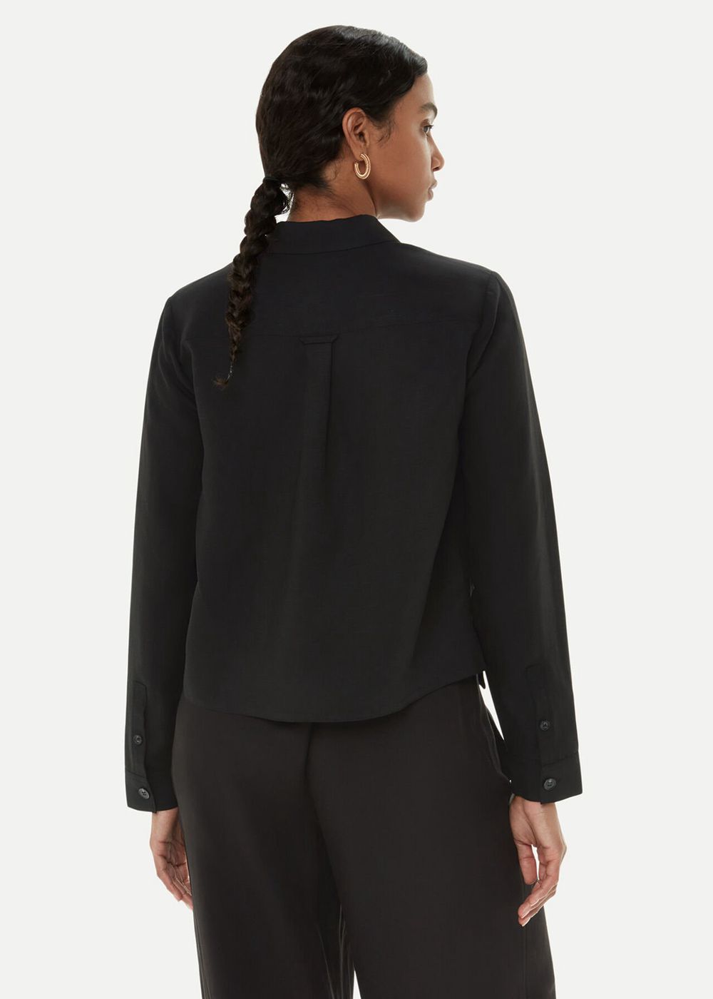 Whistles Cloe Seam Detail Shirts Black | US-94261LCDP