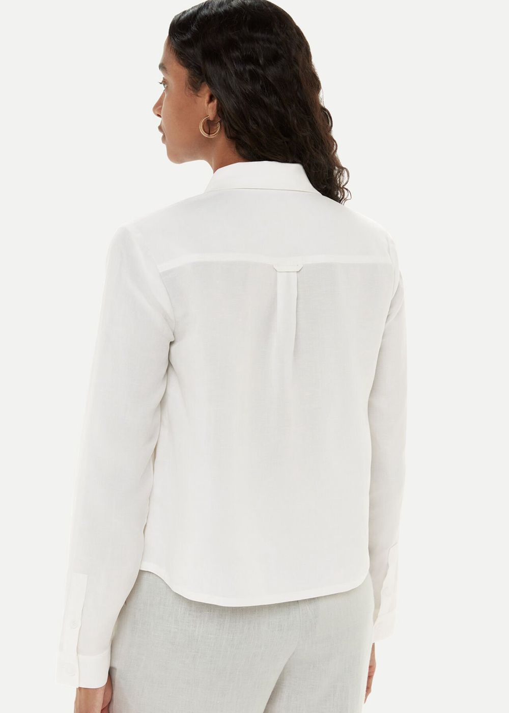 Whistles Cloe Seam Detail Shirts White | US-57809KHLO